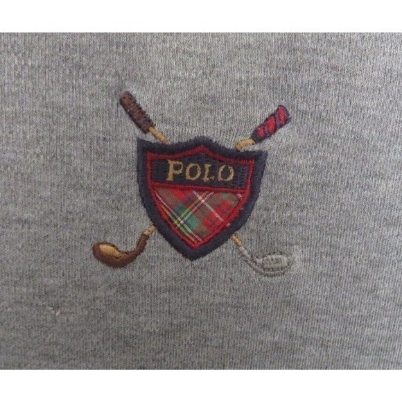 Vintage Ralph Lauren Golf Polo Long Sleeve Men Medium 1990s RARE Polo Golf Crest - Picture 2 of 5